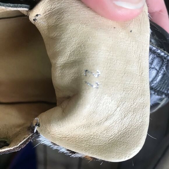 Donald J. Pliner Girls Shoes Size 27 10.5 Leopard Black Furry Ankle Boots Bootie - Picture 5 of 9